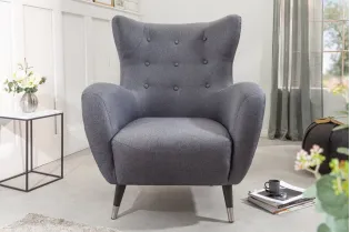 Fauteuil à bascule design scandinave coloris bleu claire Fauteuil |... 2