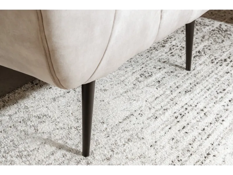 Fauteuil design royal baroque coloris gris antique en simili-cuir F...