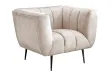 Fauteuil design royal baroque coloris gris antique en simili-cuir F...