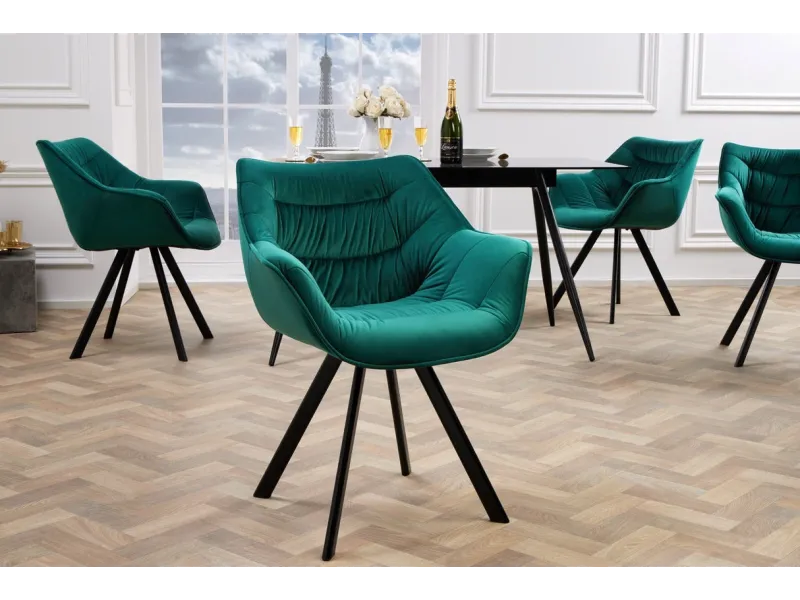 Chaises capitonnées |Lot de 2 Chaises design scandinave de salle à ...