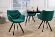 Chaises capitonnées |Lot de 2 Chaises design scandinave de salle à ...