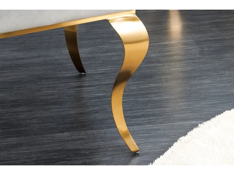 Chaise de salle à manger design baroque coloris gris argenté home |...