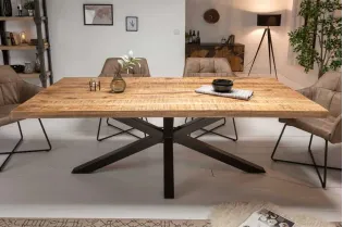 Table à manger GALAXIE – 160 cm – Bois de manguier massif
