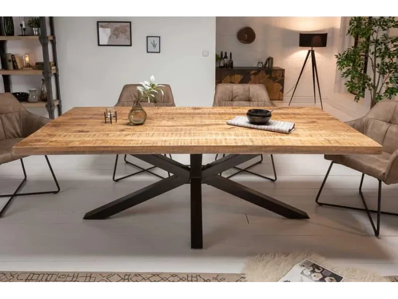 Table à manger GALAXIE – 160 cm – Bois de manguier massif