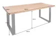 Table à manger Mammut 160cm acacia sauvage 26mm pas cher