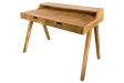 Bureau Davenport MONSOON 120 cm – Bois de Manguier Naturel avec Marques de Scie