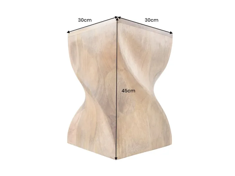 Tabouret design en aluminium argenté 45cm Tabourets bas |adeniahome.com