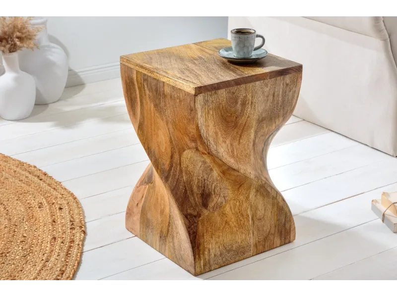 Tabouret design en aluminium argenté 45cm Tabourets bas |adeniahome.com