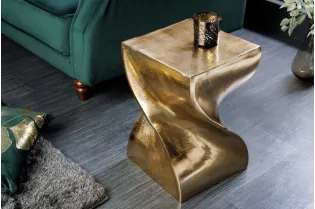 Tabouret design en aluminium argenté 45cm Tabourets bas |adeniahome.com