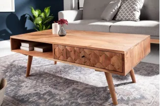 Table basse bois massif pas cher | LIVRAISON GRATUITE | adeniahome... 2
