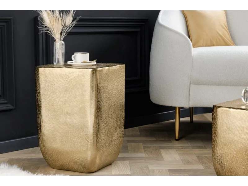 Table basse de 45 cm design unit doré