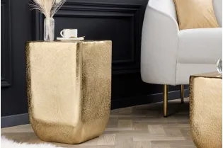 Table basse de 45 cm design unit doré 2