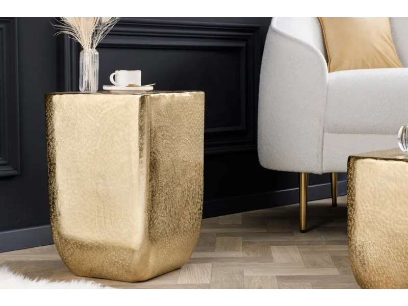 Table basse de 45 cm design unit doré