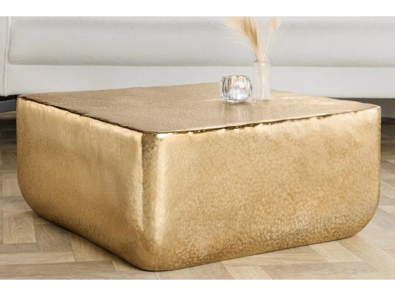 Table basse de 70 cm design unit doré