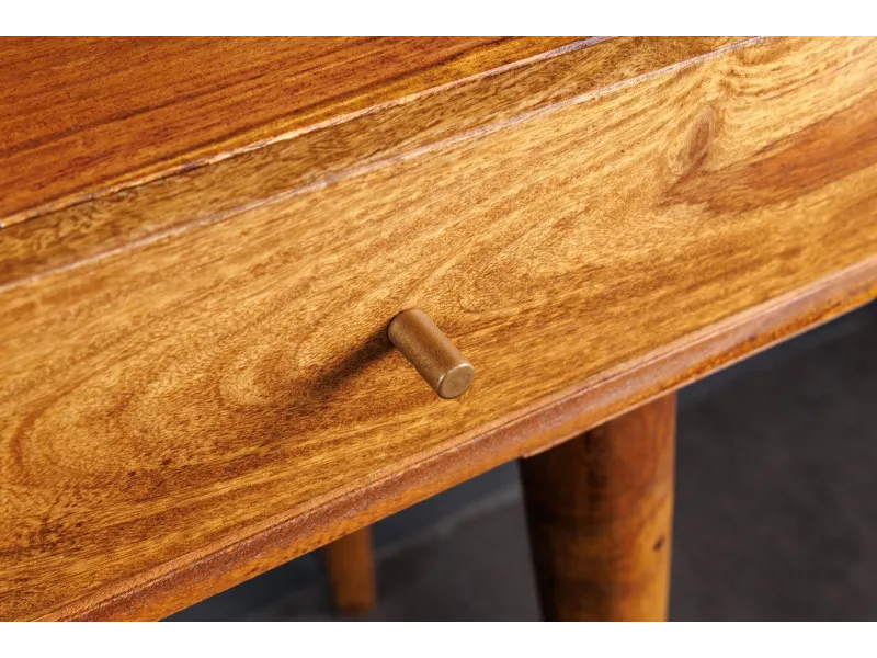 Bureau design 120x75 cm pour ordinateur portable teinté blanc laqué...