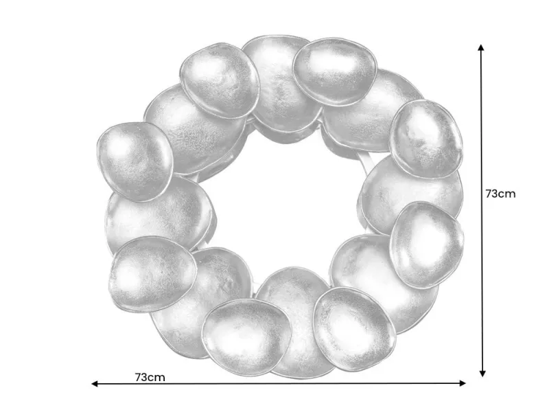 Miroir Variation 70 cm doré - Élégance et caractère artisanal