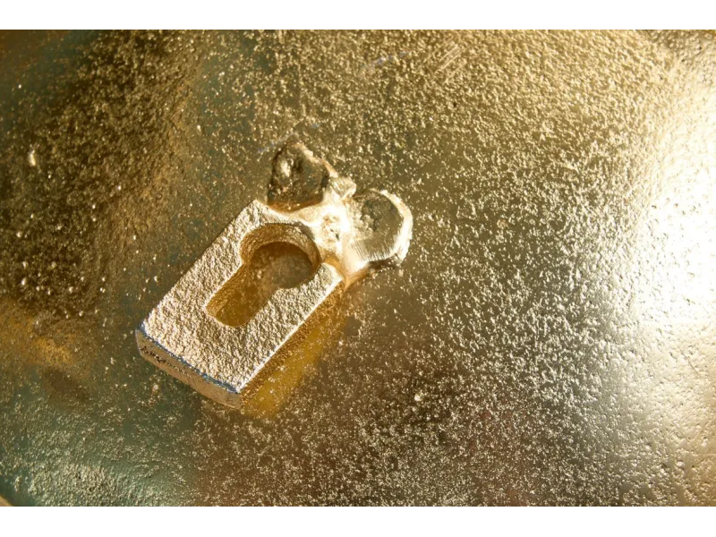 Miroir Variation 70 cm doré - Élégance et caractère artisanal