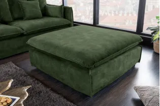 Tabouret moderne en lin coloris taupe pas cher