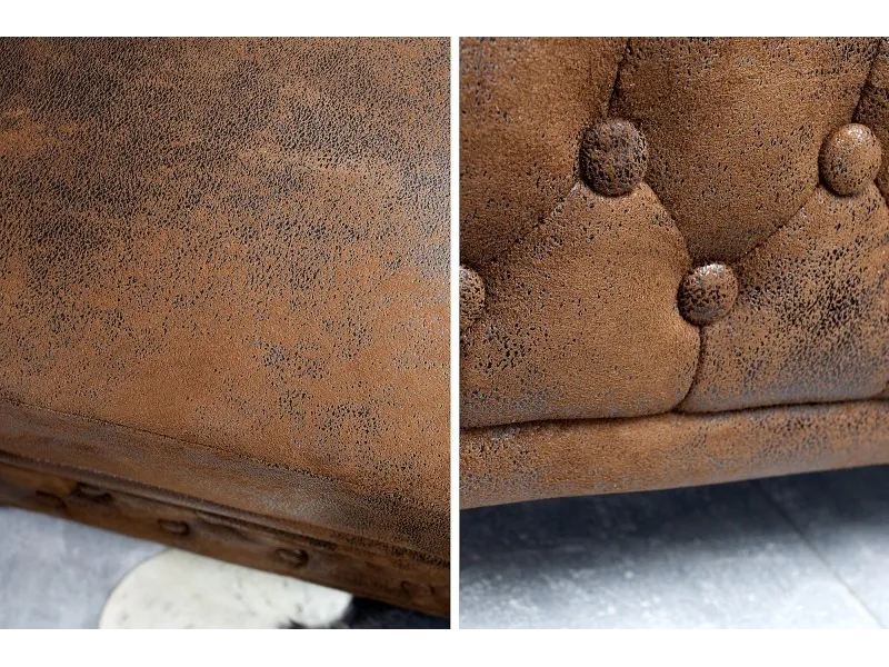 Fauteuil design chesterfield teinté marron Fauteuil |adeniahome.com