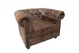 Fauteuil design chesterfield teinté marron Fauteuil |adeniahome.com