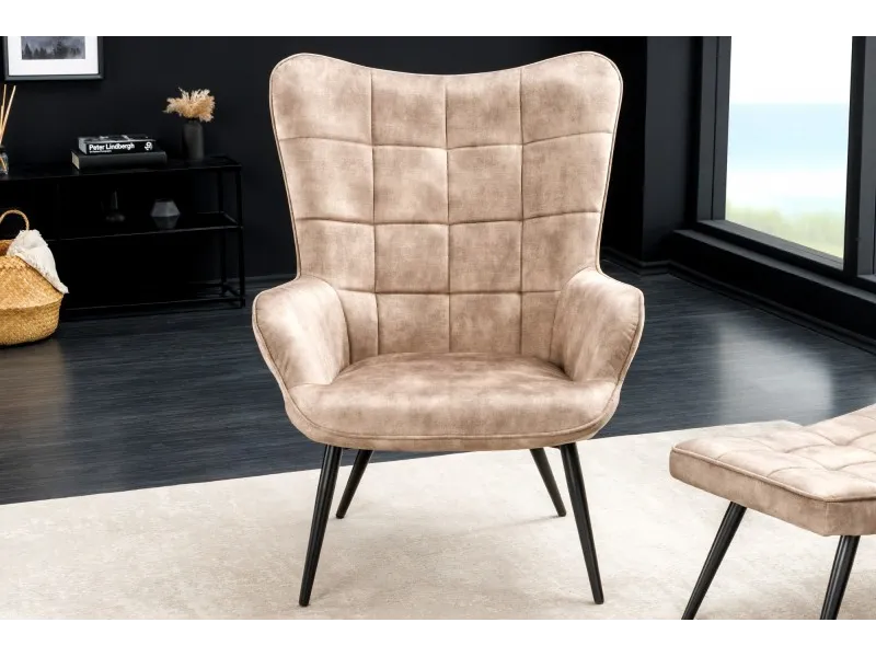 Fauteuil à bascule design scandinave coloris bleu claire Fauteuil |...