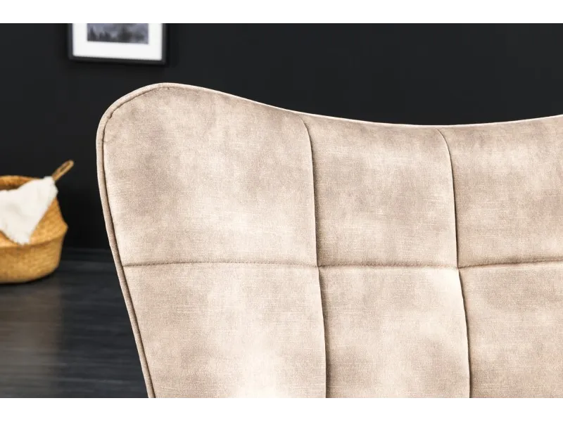 Fauteuil à bascule design scandinave coloris bleu claire Fauteuil |...