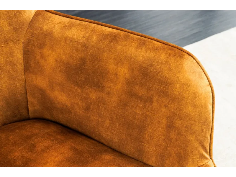 Fauteuil à bascule design scandinave coloris gris foncé en tissu Fa...