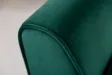 Banc de Style Rétro en Velours Vert Émeraude - Élégance et Confort dans un Design Classique