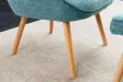 Fauteuil SCANDINAVIA avec accoudoirs – Tissu Texturé Bleu