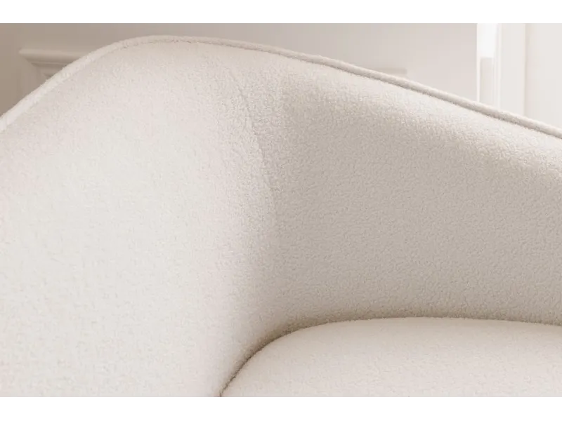 Canapé 3 places en tissu blanc Canapés droits, banquettes |adeniahome...