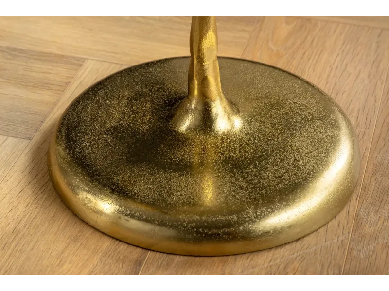 Table d'appoint en bois et métal blanc Table d'appoint |adeniahome.com