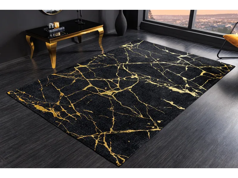 Tapis contemporain tricoté de 120x200cm en laine coloris naturel Ta...