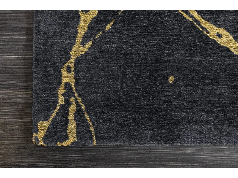 Tapis contemporain tricoté de 120x200cm en laine coloris naturel Ta...