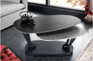 Table d'appoint 55 cm design en verre / métal Table d'appoint |adenia...