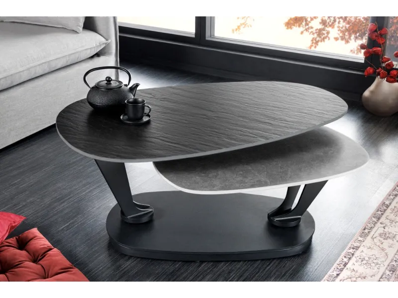 Table d'appoint 55 cm design en verre / métal Table d'appoint |adenia...