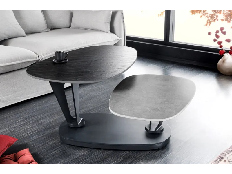 Table d'appoint 55 cm design en verre / métal Table d'appoint |adenia...