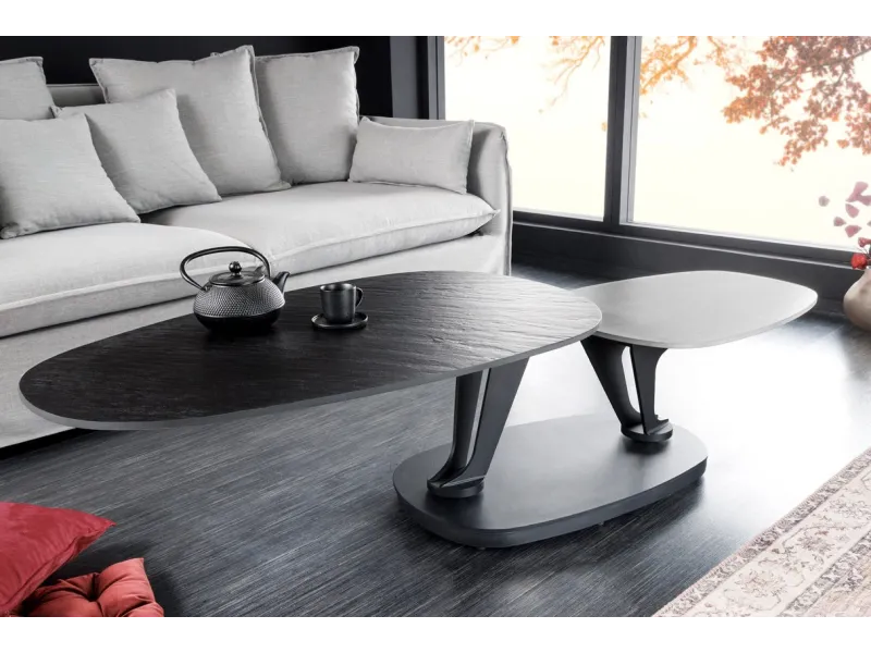 Table d'appoint 55 cm design en verre / métal Table d'appoint |adenia...