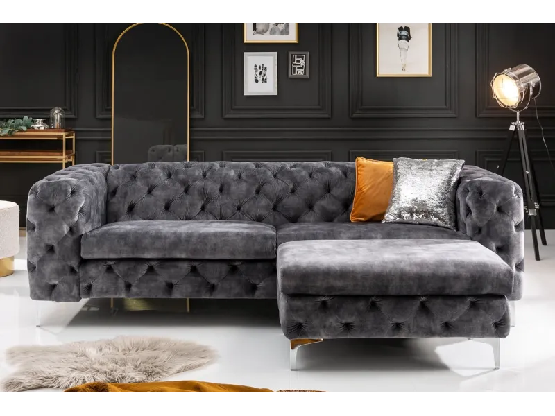 Tabouret baroque de couleur vert en velours pas cher