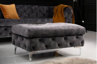 Tabouret baroque de couleur vert en velours pas cher 2