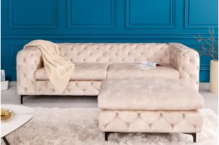 Tabouret baroque de couleur vert en velours pas cher