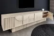Meuble TV ART DÉCO 200 cm – Bois de manguier blanchi 3D