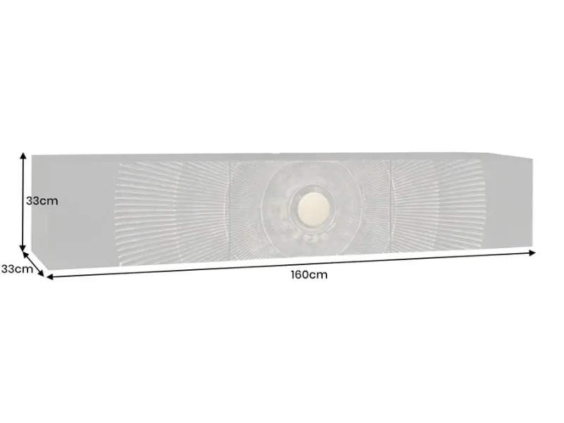 Meuble TV contemporain |Meuble TV design ovale avec étagère coloris...