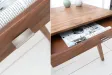 Bureau de 120cm design Scandinave coloris blanc Secrétaire |adeniahome...