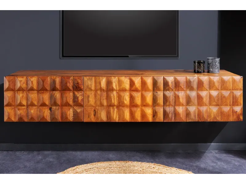 Meuble TV contemporain |Meuble TV moderne avec rangement coloris so...