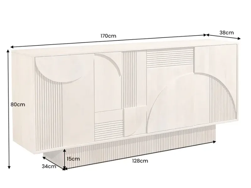 Buffet, Bahut et enfilade pas cher en bois massif | LIVRAISON GRAT...