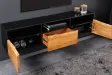 Meuble TV Organic Artwork 140cm Acacia suspendu