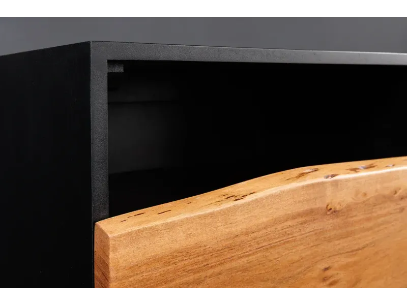 Meuble TV Organic Artwork 140cm Acacia suspendu