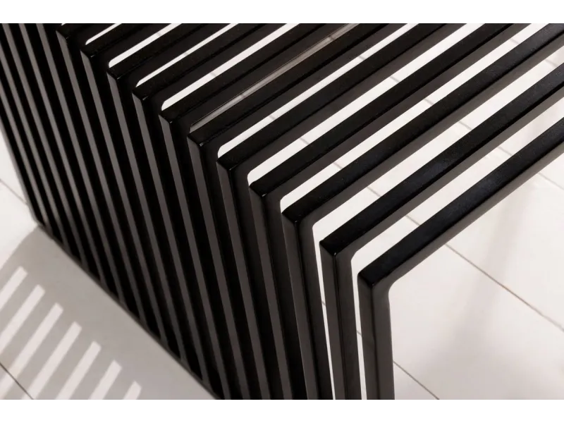 Table basse rectangulaire en bois massif coloris marron 110cm pas cher