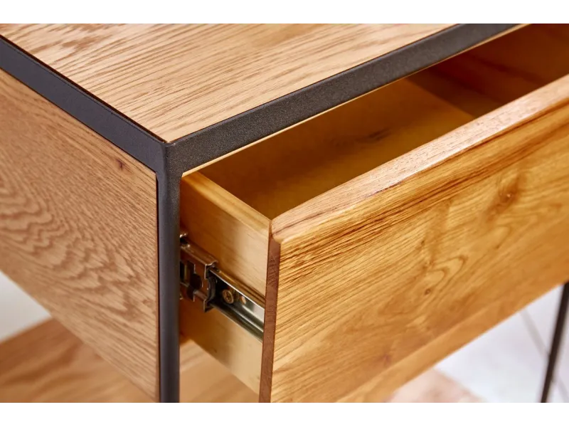 Table de Chevet Bois Massif Style Industriel 40cm | Petit prix