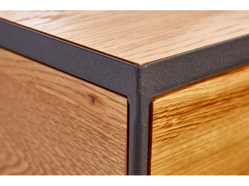 Table de Chevet Bois Massif Style Industriel 40cm | Petit prix